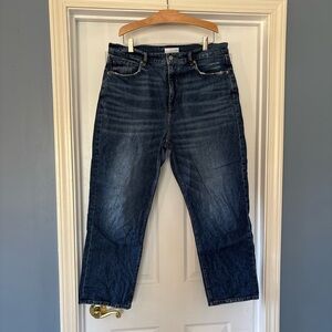 LOFT Women's Straight Crop Blue Jeans, size 31 / 12